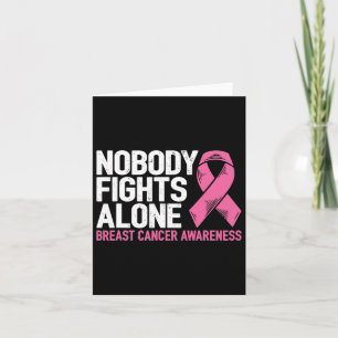 Tarjeta Apoyo al cáncer de mama Familia Lucha contra el cá