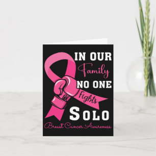 Tarjeta Apoyo al cáncer de mama Familia Mujeres Cáncer de