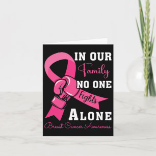 Tarjeta Apoyo al cáncer de mama Familia Mujeres Cáncer de