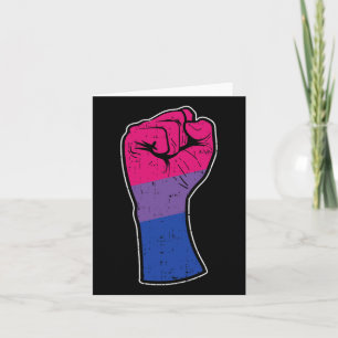 Tarjeta Apoyo de bandera del orgullo bisexual Bi Pride Res