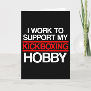 Tarjeta Apoyo de Kickboxing Entrenamiento de Kick Boxing