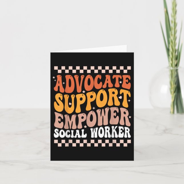 Tarjeta Apoyo de promoción: empoderar al trabajo social (Anverso)