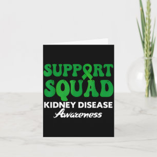 Tarjeta Apoyo escuadrón conciencia enfermedad renal cinta 