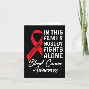 Tarjeta Apoyo familiar Consciente del Cáncer de Sangre