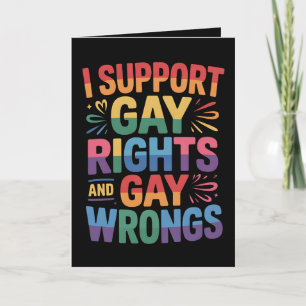 Tarjeta Apoyo Los Derechos De Los Gays Y Los Hechos De Gay