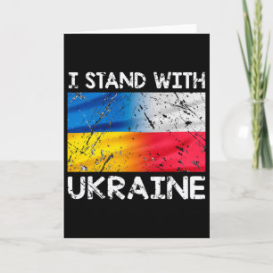 Tarjeta Apoyo polaco a Ucrania Polonia Me pongo de parte d