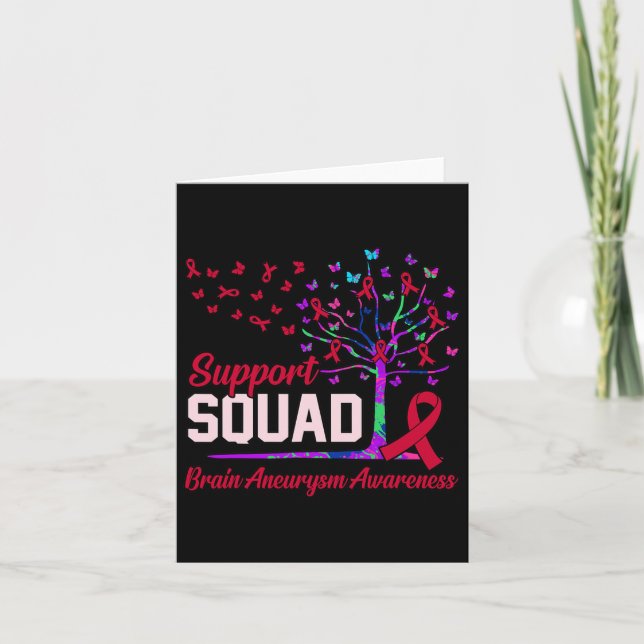 Tarjeta Apoyo Squad Brain Aneurysm Awareness Mes Suppo (Anverso)