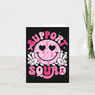 Tarjeta Apoyo Squad Smile Face Sensibilización sobre el cá