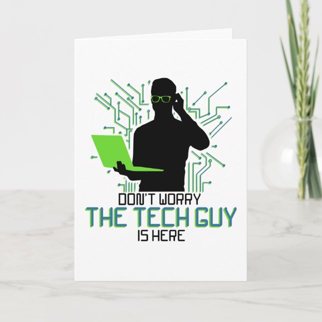 Tarjeta Apoyo técnico no le preocupa al técnico (Anverso)