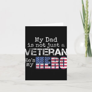 Tarjeta Apoyo Veterano Familia Militar Mi Papá Veterano De