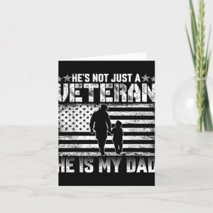 Tarjeta Apoyo Veterano Familia Militar Mi Papá Veterano De