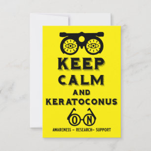 Tarjeta Apoyo Y Conciencia De Keratoconos