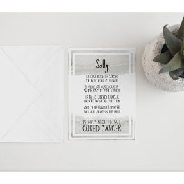 Tarjeta Apoyo y estímulo al cáncer