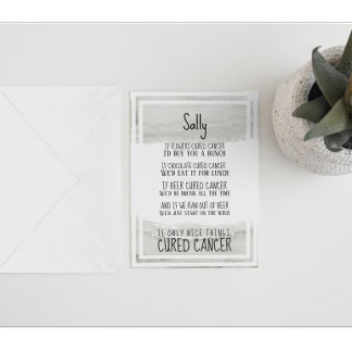 Tarjeta Apoyo y estímulo al cáncer