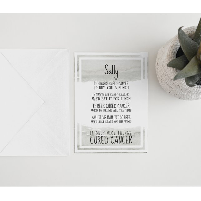 Tarjeta Apoyo y estímulo al cáncer (Subido por el creador)