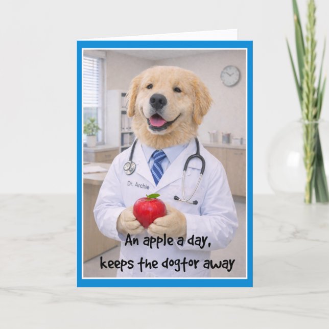 Tarjeta Apple + Cute Get Well Card  AB-2 (Anverso)
