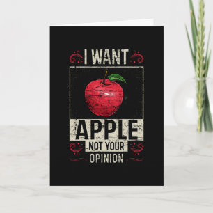 Tarjeta Apple dice gracioso