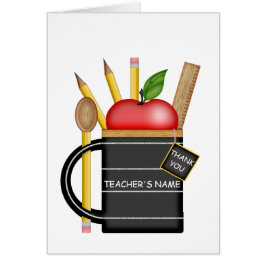 Tarjeta Apple Mug del profesor