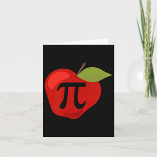 Tarjeta Apple Pi Divertido profesor de matemáticas Día de 