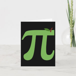 Tarjeta Apple Pi Funny Maths Pi Day Pie Chiste Para El Amo