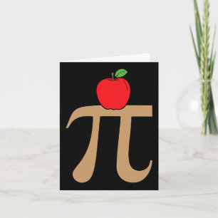Tarjeta Apple Pie Pi Math Pun