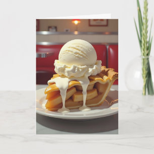 Tarjeta Apple Pie y Vanilla Ice Cream Cumpleaños
