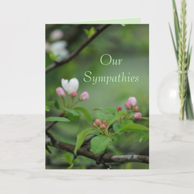 Tarjeta Apple Tree Budded- customzie any occasion (Anverso)