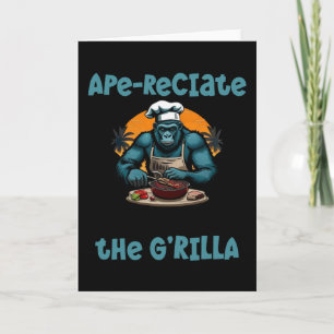 Tarjeta Aprecia al Maestro G'rilla de la Parrilla BBQ Dive