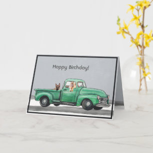 Tarjeta Apreciable cumpleaños de la acuarela del Pastor Al
