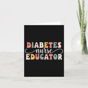 Tarjeta Apreciación de educador de enfermeras para diabete