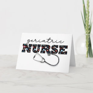 Tarjeta Apreciación de ENFERMERÍA Geriátrica Enfermeras Dí