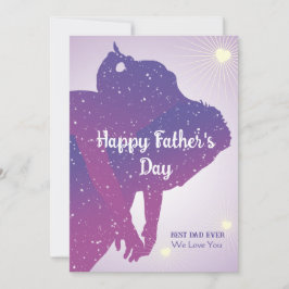 Tarjeta Apreciación de la silueta de la familia del día de