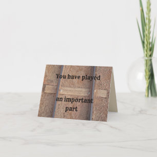Tarjeta Apreciación de los empleados Gracias por las pista