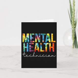 Tarjeta Apreciación de Técnico de Salud Mental Día de Cola
