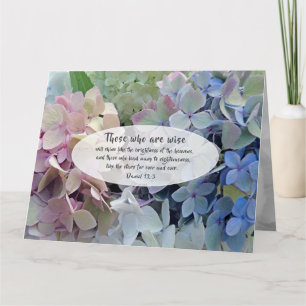 Tarjeta Apreciación de Wisdom Hydrangeas Pastor