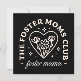 Tarjeta Apreciación del grupo de apoyo del club para madre