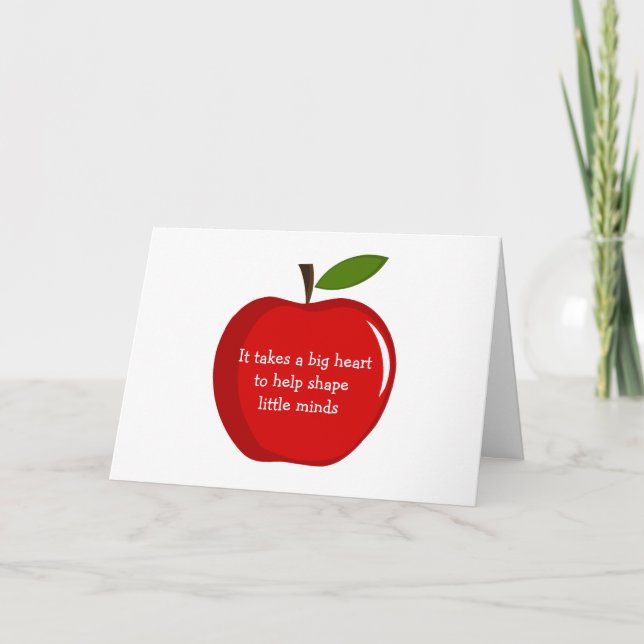 Tarjeta Apreciación del profesor de la Red Apple (Anverso)