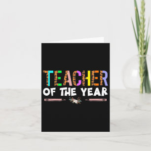 Tarjeta Apreciación Del Profesor Del Fiesta Del Año