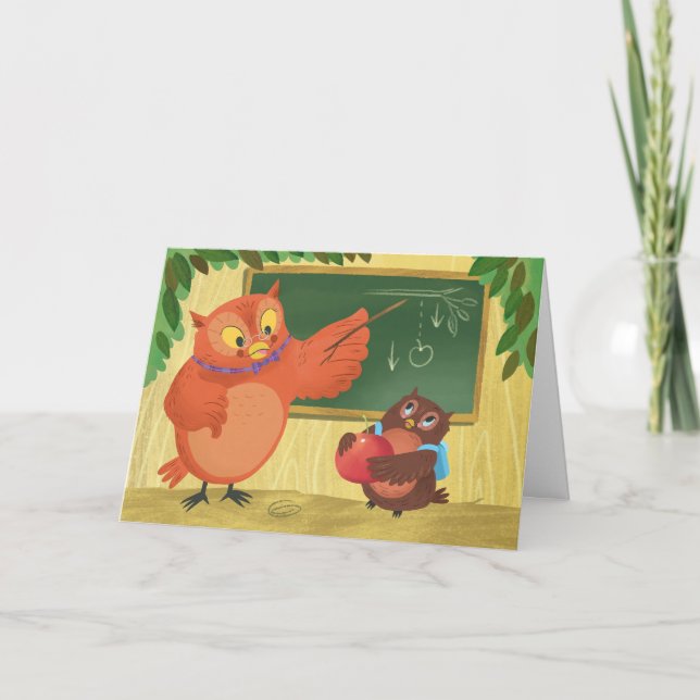 Tarjeta Apreciación del profesor Owl (Anverso)