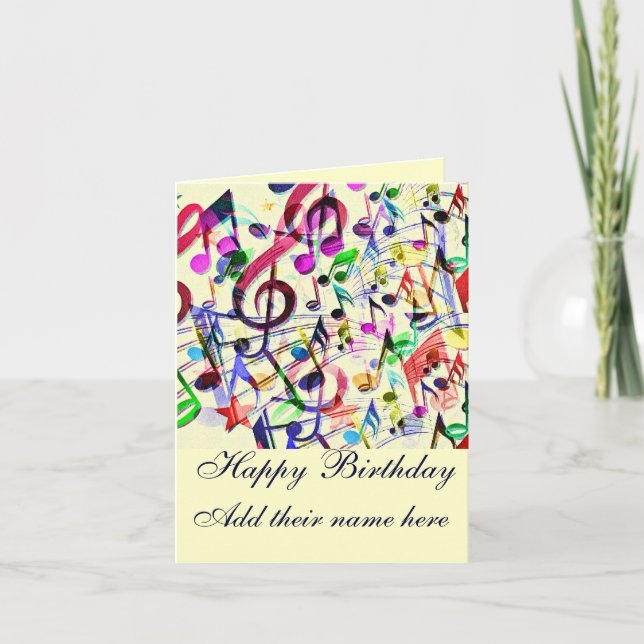 Tarjeta Apreciación musical_ (Anverso)