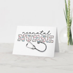 Tarjeta Apreciación neonatal de las ENFERMERAS en el Día d