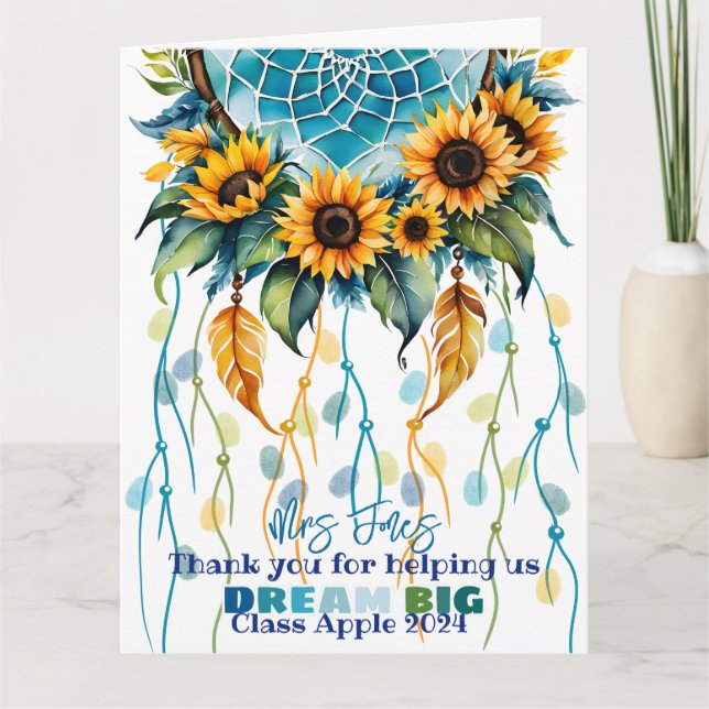 Tarjeta aprecio de los profesores huella digital de la cap (Anverso)