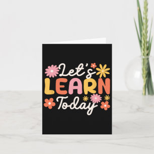Tarjeta Aprendamos hoy a los profesores palabras motivacio