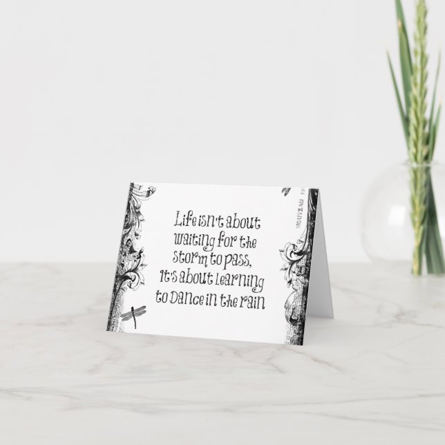 Tarjeta Aprendizaje inspirador para bailar en la cita de l (Anverso)