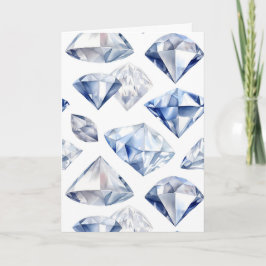 Tarjeta April Birthstone Diamond Birday Card