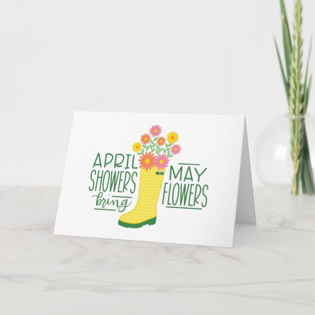 Tarjeta April Showers (Anverso)