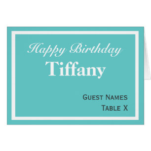 Tarjeta Aqua Place - Personalizable