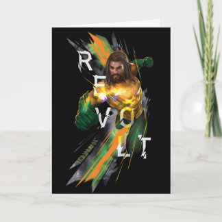 Tarjeta Aquaman | Gráfico refractado Aquaman "Revolt"