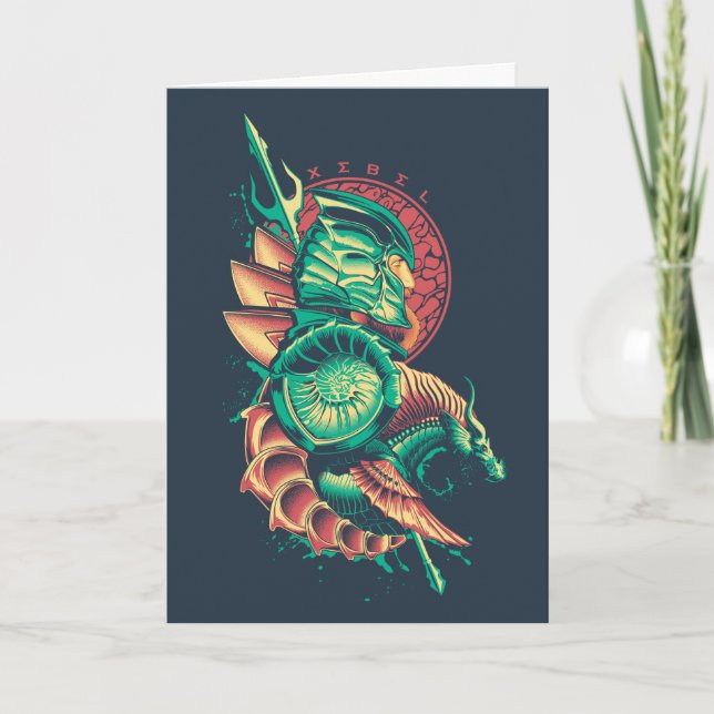 Tarjeta Aquaman | Gráfico Xebel King Nereus (Anverso)
