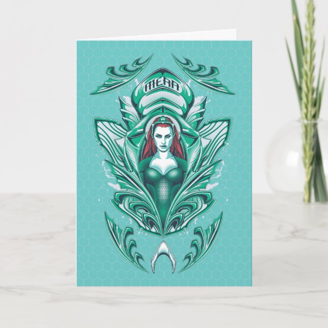 Tarjeta Aquaman | Ornate Mera Graphic (Anverso)